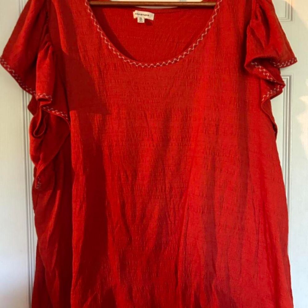 Max-studio Women's Red and Orange Blouse